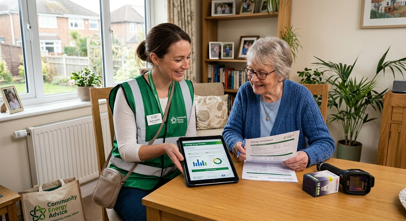 Advisor visiting a home